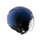 Casco EL'TOP, un casco demi-jet con visiera doppia. Colore Blu Infinito Opaco. Di TUCANO URBANO.